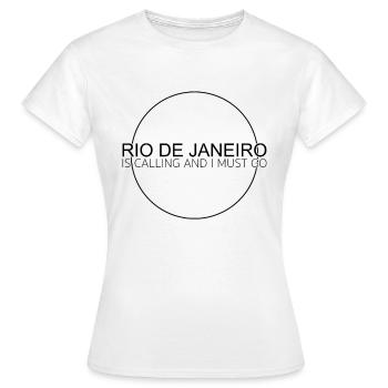 Citation de Rio de Janeiro - T-shirt Femme - blanc - Devant - AI Model Female 172 dark (172cm)