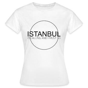 Istanbul - T-shirt Femme - blanc - Devant - AI Model Female 172 dark (172cm)