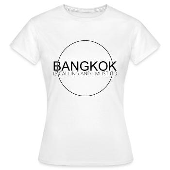 Citation de Bangkok - T-shirt Femme - blanc - Devant - AI Model Female 172 dark (172cm)