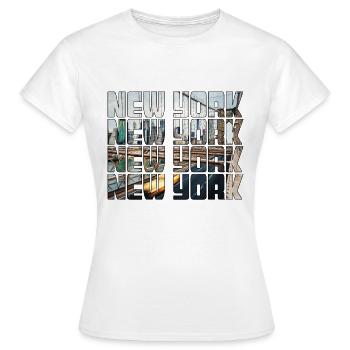New York - T-shirt Femme - blanc - Devant - AI Model Female 172 dark (172cm)