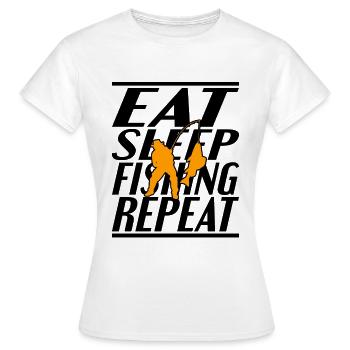 Alimentation Pêche au sommeil - T-shirt Femme - blanc - Devant - AI Model Female 172 dark (172cm)