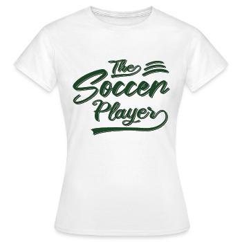 the soccer player - Frauen T-Shirt - Weiß - Vorne - AI Model Female 172 dark (172cm)