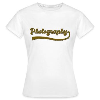 Photography - Women's T-Shirt - white - Front - AI Model Female 172 dark (172cm)