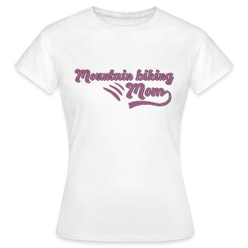 Mountain biking Mama - Frauen T-Shirt - Weiß - Vorne - AI Model Female 172 dark (172cm)