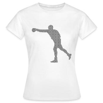 Boxen - Frauen T-Shirt - Weiß - Vorne - AI Model Female 172 dark (172cm)