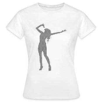 Sing - Women's T-Shirt - white - Front - AI Model Female 172 dark (172cm)
