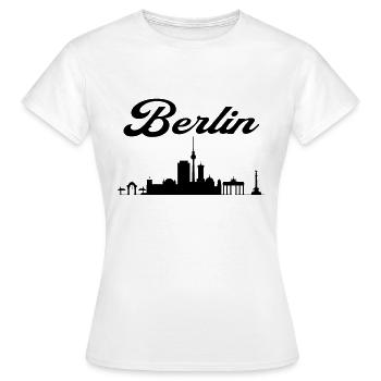 Horizon de la ville de Berlin - T-shirt Femme - blanc - Devant - AI Model Female 172 dark (172cm)