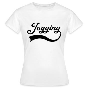 Lettrage de jogging - T-shirt Femme - blanc - Devant - AI Model Female 172 dark (172cm)
