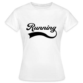 Running Endurance Sports Lettering - T-shirt Femme - blanc - Devant - AI Model Female 172 dark (172cm)