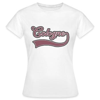 Lettrage de Cologne - T-shirt Femme - blanc - Devant - AI Model Female 172 dark (172cm)