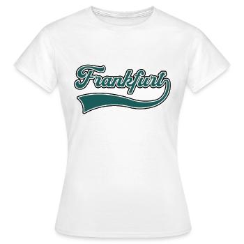 Lettrage de Francfort - T-shirt Femme - blanc - Devant - AI Model Female 172 dark (172cm)