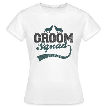 Bräutigam's Wolfsrudel - Frauen T-Shirt - Weiß - Vorne - AI Model Female 172 dark (172cm)