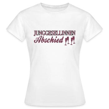Junggesellinnenabschied - Frauen T-Shirt - Weiß - Vorne - AI Model Female 172 dark (172cm)