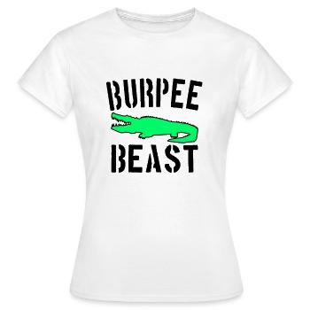 Burpee Beast - Frauen T-Shirt - Weiß - Vorne - AI Model Female 172 dark (172cm)
