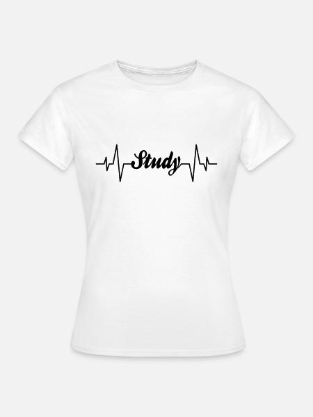 Studieren Herzschlag - Frauen T-Shirt - Weiß