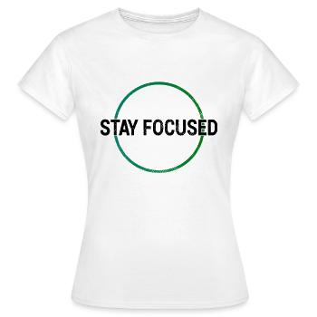 Focus Learning Shirt - Women's T-Shirt - white - Front - AI Model Female 172 dark (172cm)