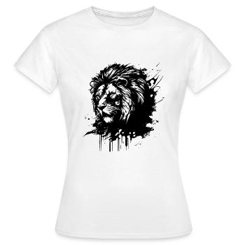 Lion Lion's Head - Women's T-Shirt - white - Front - AI Model Female 172 dark (172cm)