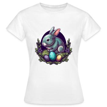 Lapin de Pâques lapin - T-shirt Femme - blanc - Devant - AI Model Female 172 dark (172cm)