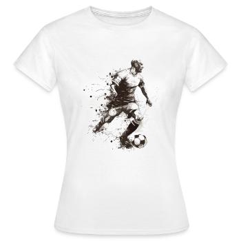 Footballeur - T-shirt Femme - blanc - Devant - AI Model Female 172 dark (172cm)