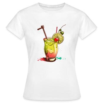 Cocktail - T-shirt Femme - blanc - Devant - AI Model Female 172 dark (172cm)