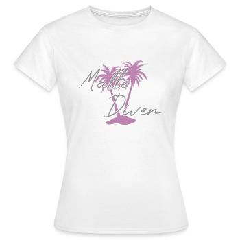 Malle Diven - Frauen T-Shirt - Weiß - Vorne - AI Model Female 172 dark (172cm)