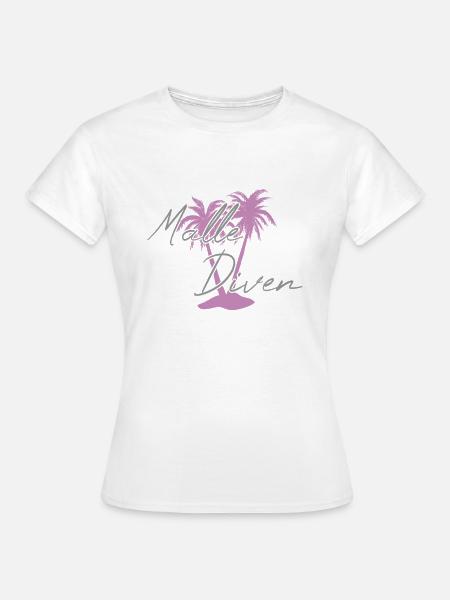 Malle Diven - Frauen T-Shirt - Weiß