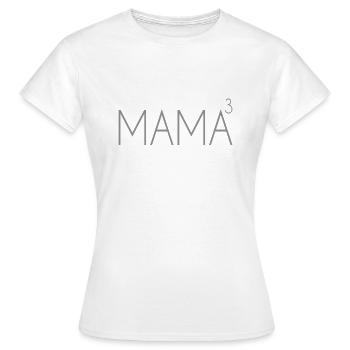 Mom of 3 children - Women's T-Shirt - white - Front - AI Model Female 172 dark (172cm)