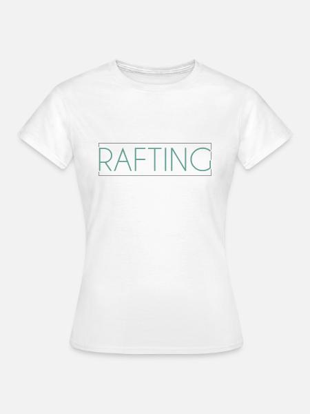 Rafting Schriftzug - Frauen T-Shirt - Weiß