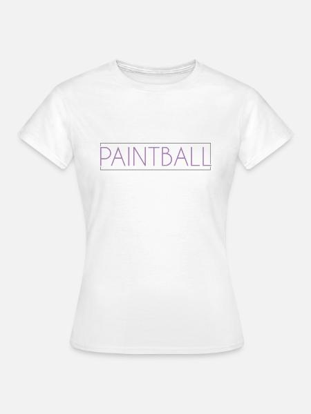 Paintball Schriftzug - Frauen T-Shirt - Weiß