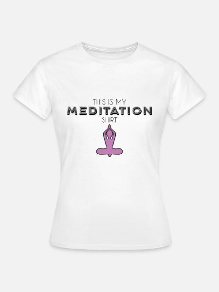 Meditation shirt - Frauen T-Shirt - Weiß
