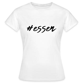 Eat - Women's T-Shirt - white - Front - AI Model Female 172 dark (172cm)