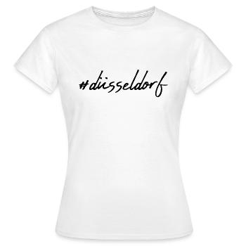Dusseldorf - T-shirt Femme - blanc - Devant - AI Model Female 172 dark (172cm)