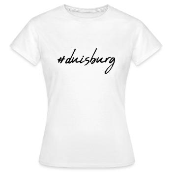 Duisbourg - T-shirt Femme - blanc - Devant - AI Model Female 172 dark (172cm)