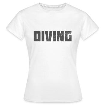 Plonger - T-shirt Femme - blanc - Devant - AI Model Female 172 dark (172cm)