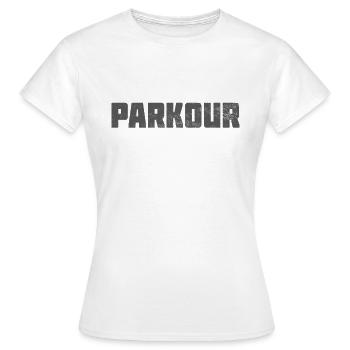 Parkour - T-shirt Femme - blanc - Devant - AI Model Female 172 dark (172cm)