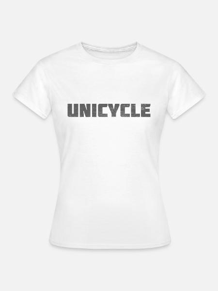 Einrad - Frauen T-Shirt - Weiß