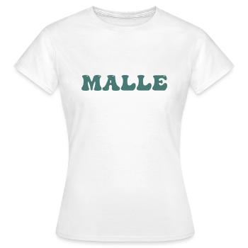 Malle - T-shirt Femme - blanc - Devant - AI Model Female 172 dark (172cm)