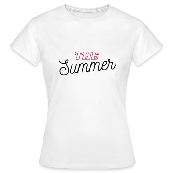 Été été - T-shirt Femme - blanc - Devant - AI Model Female 172 dark (172cm)