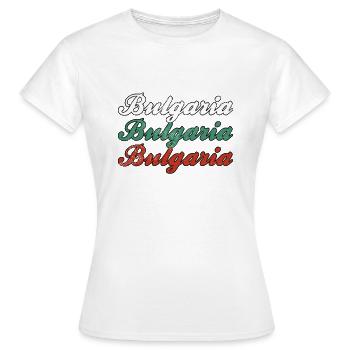 Bulgarie Bulgarie Lettrage - T-shirt Femme - blanc - Devant - AI Model Female 172 dark (172cm)