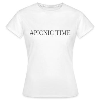 Pique-nique - T-shirt Femme - blanc - Devant - AI Model Female 172 dark (172cm)