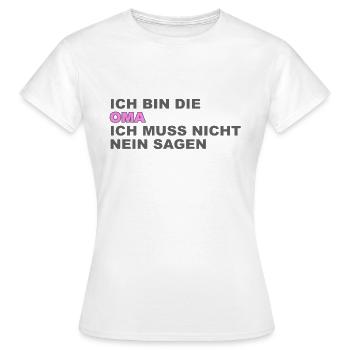Granny Saying - Women's T-Shirt - white - Front - AI Model Female 172 dark (172cm)