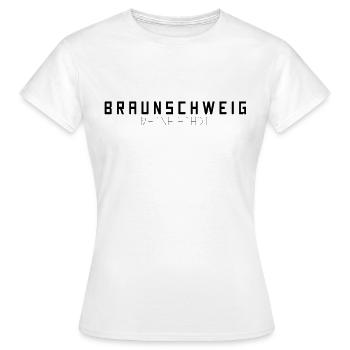 Braunschweig Meine Stadt - Frauen T-Shirt - Weiß - Vorne - AI Model Female 172 dark (172cm)