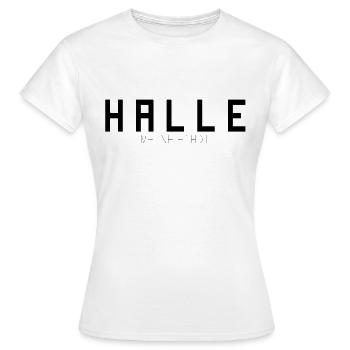 Halle My City - Women's T-Shirt - white - Front - AI Model Female 172 dark (172cm)