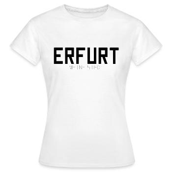 Erfurt Ma ville - T-shirt Femme - blanc - Devant - AI Model Female 172 dark (172cm)