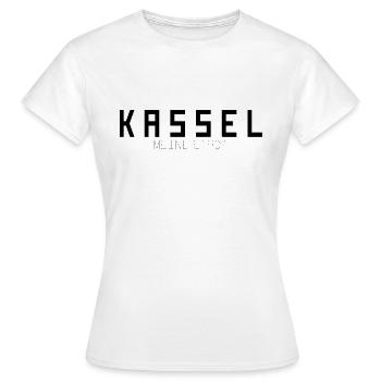 Kassel Ma ville - T-shirt Femme - blanc - Devant - AI Model Female 172 dark (172cm)