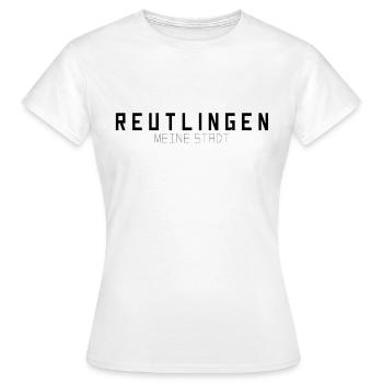 Reutlingen Meine Stadt - Frauen T-Shirt - Weiß - Vorne - AI Model Female 172 dark (172cm)