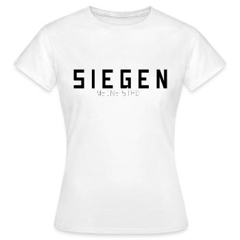 Siegen Meine Stadt - Frauen T-Shirt - Weiß - Vorne - AI Model Female 172 dark (172cm)
