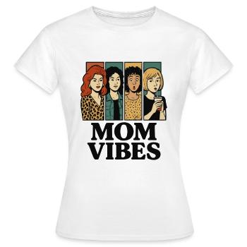 Mama Vibes – Retro Comic Style - Women's T-Shirt - white - Front - AI Model Female 172 dark (172cm)