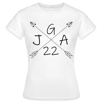 JGA 22 Shirt - Frauen T-Shirt - Weiß - Vorne - AI Model Female 172 dark (172cm)