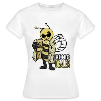 Honig Dealer Imker Honig Biene Imkerei Bienenzucht - Frauen T-Shirt - Weiß - Vorne - AI Model Female 172 dark (172cm)